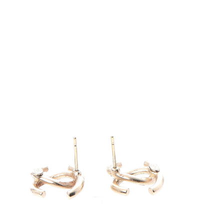 Chanel Crystal Baguette CC Earrings Gold Multicolor 4 of 6
