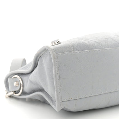 Balenciaga Agneau Arena Classic Silver Hardware Small Le City Light Grey 9 of 10