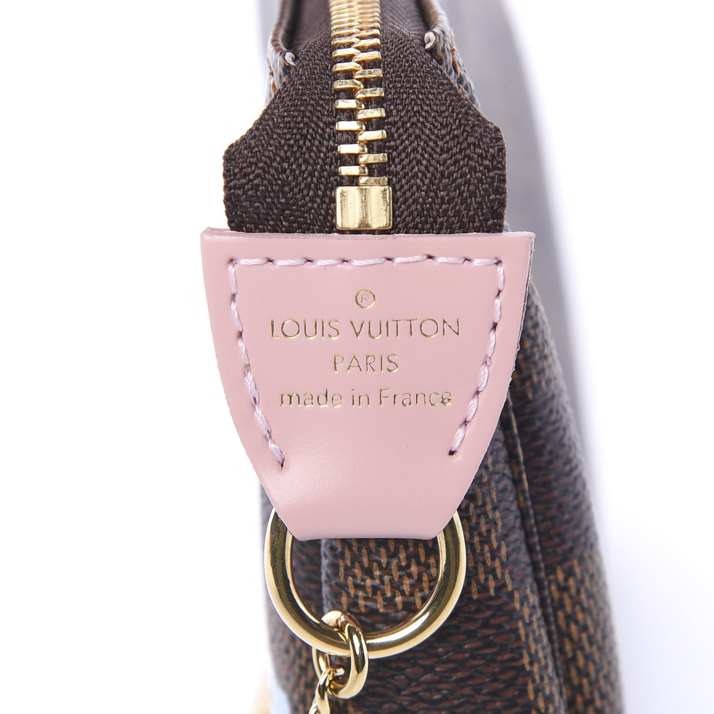 Damier Ebene 2020 Christmas Animation Big Wheel Mini Pochette Accessories Rose Ballerine