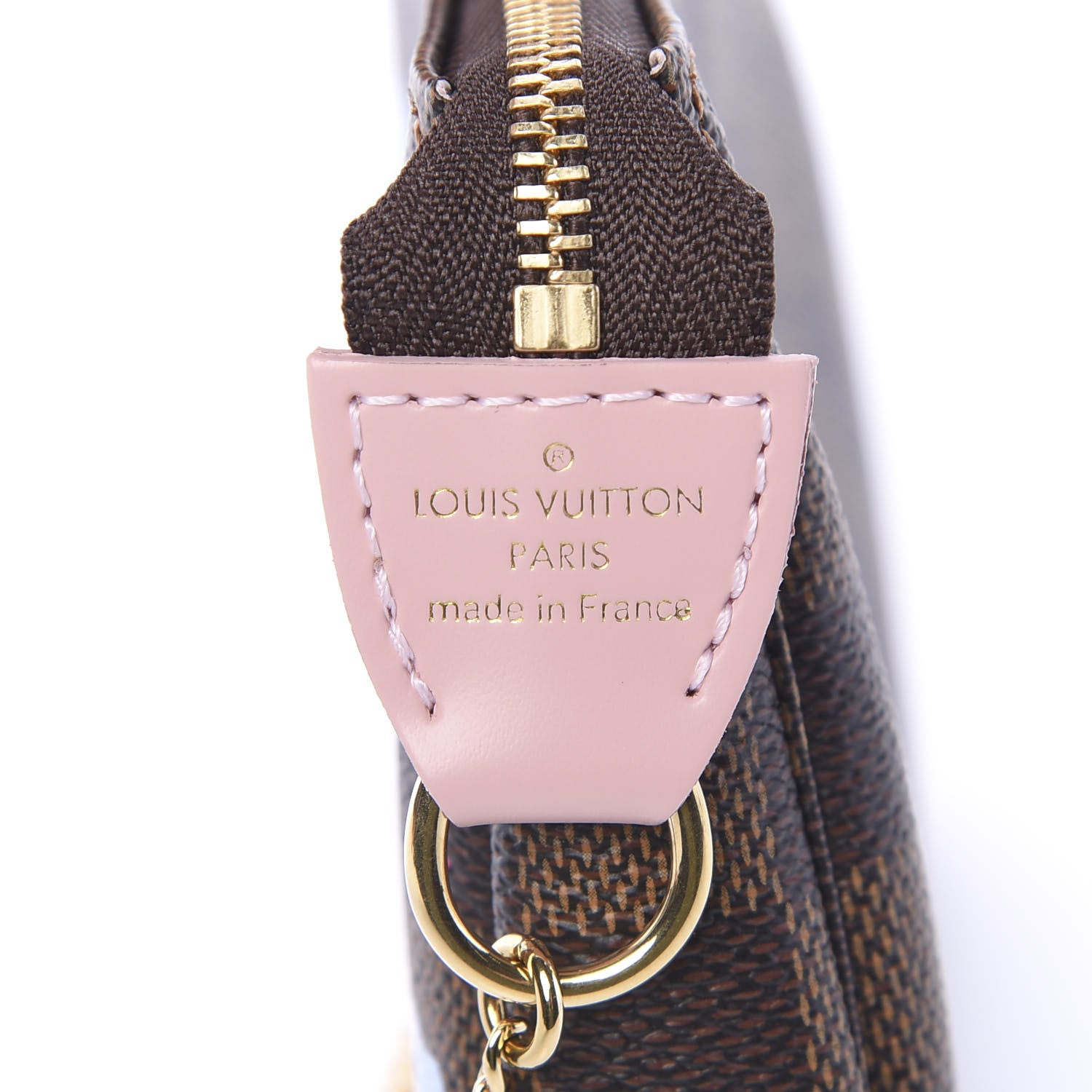 Louis Vuitton Damier Ebene 2020 Christmas Animation Big Wheel Mini Pochette Accessories Rose Ballerine 4 of 6