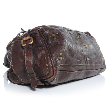 Chloe Leather Paddington Satchel Chocolate 4 of 9