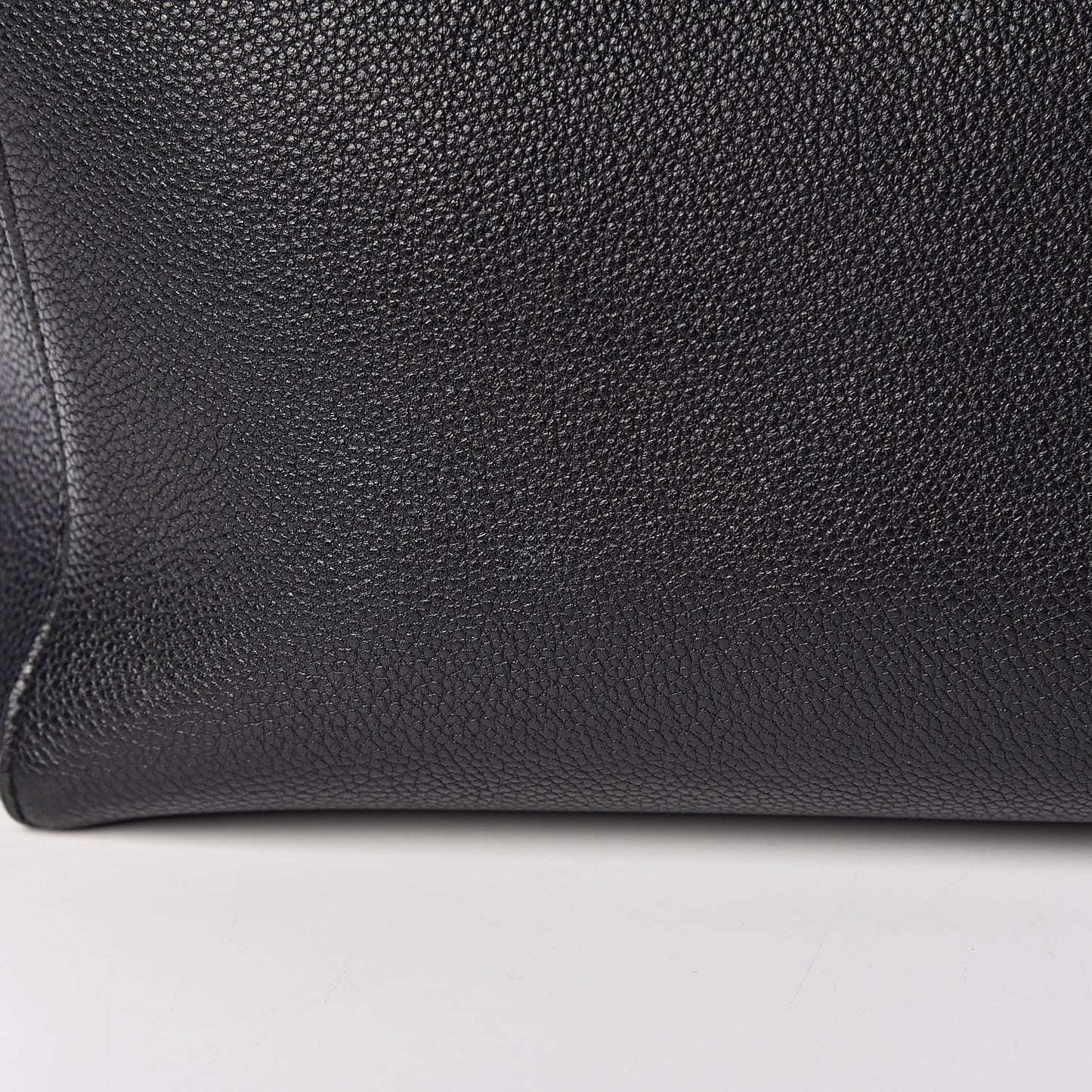 Soft Grained Calfskin Small Belt Cabas Phantom Black