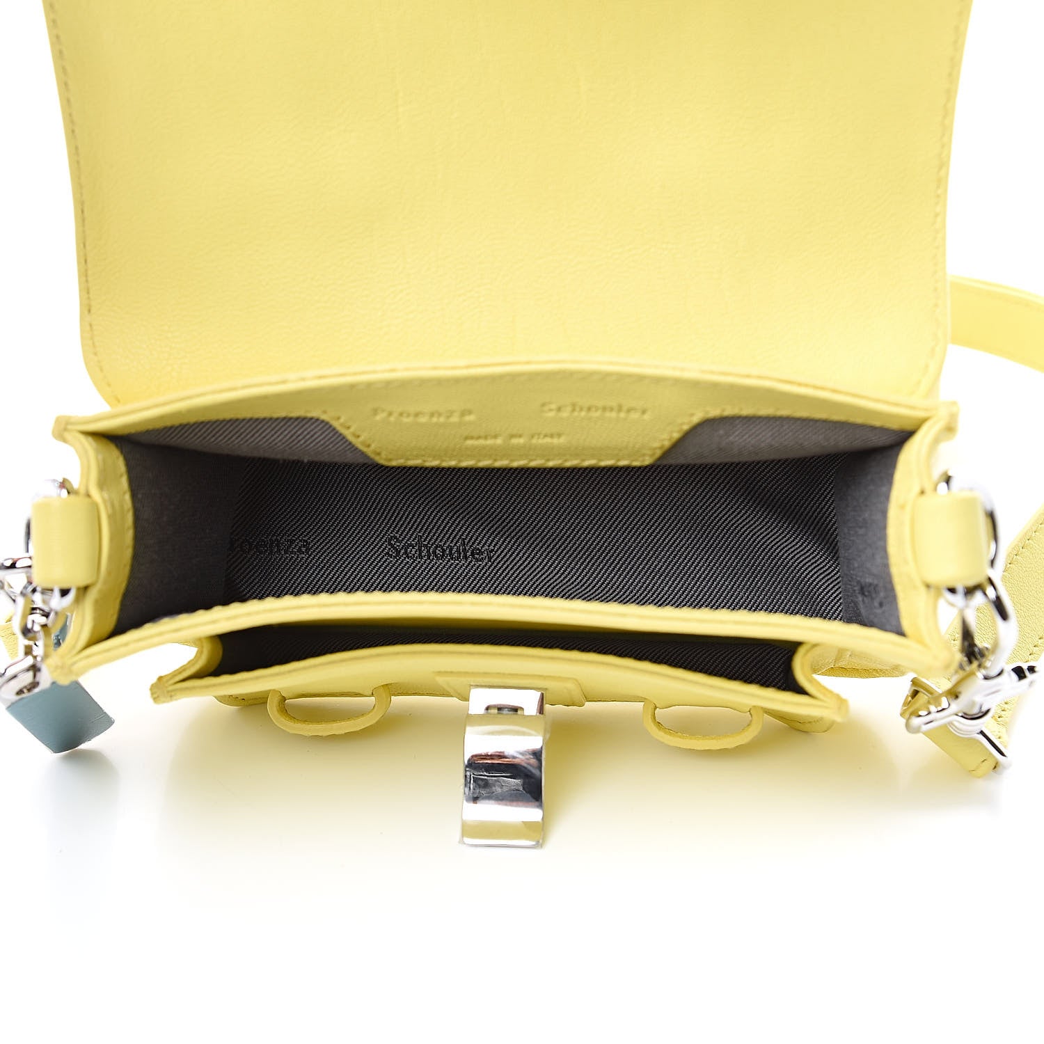 Proenza Schouler Lambskin Micro PS1 Satchel Canary Yellow 5 of 10