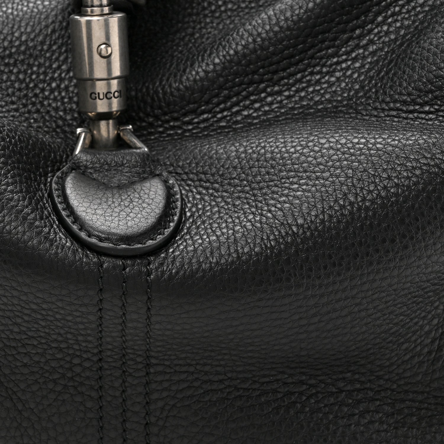Gucci Amour Grane Calfskin Medium Jackie 1961 Crossbody Bag Black 10 of 12