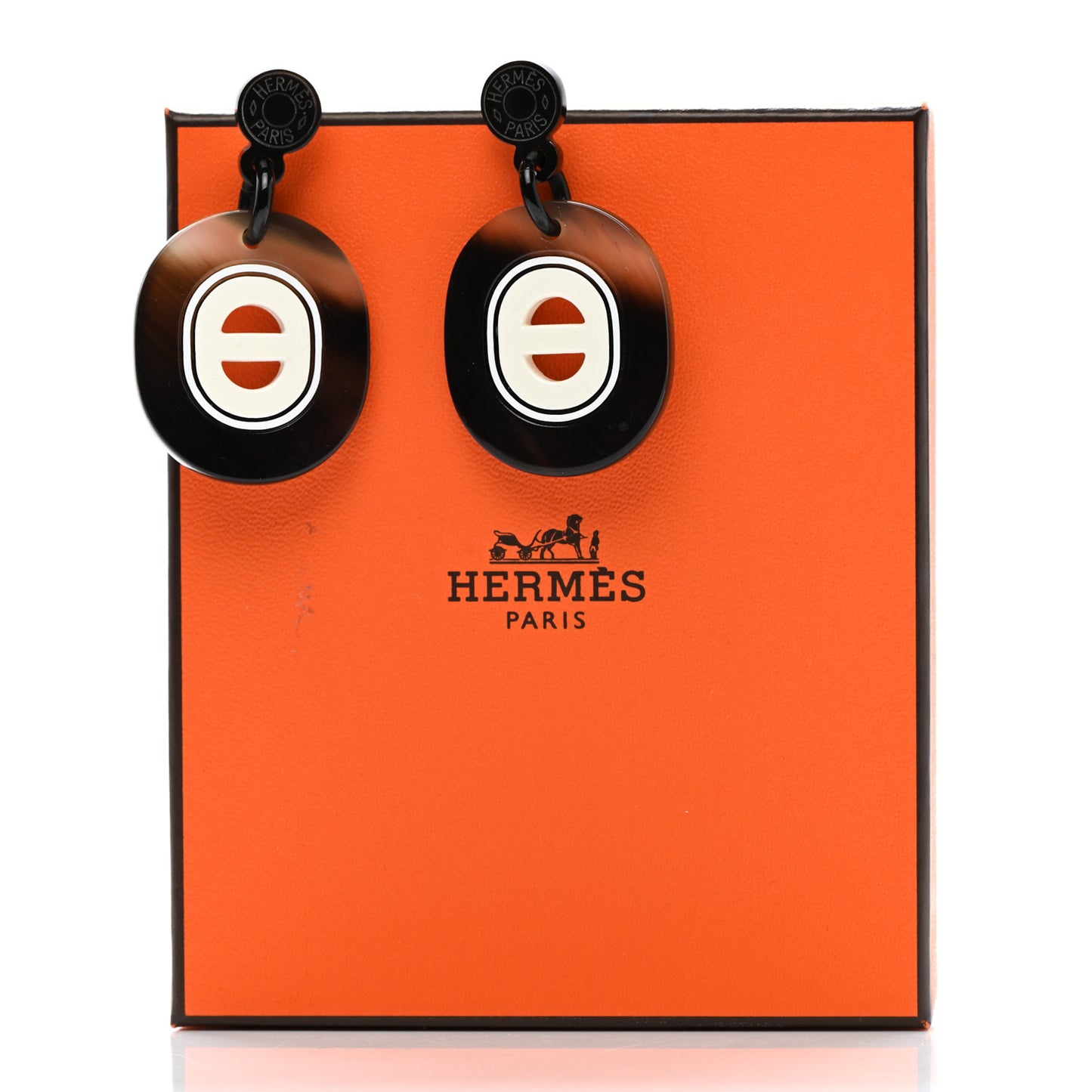 Buffalo Horn Fidelio Virage Earrings Ivoire