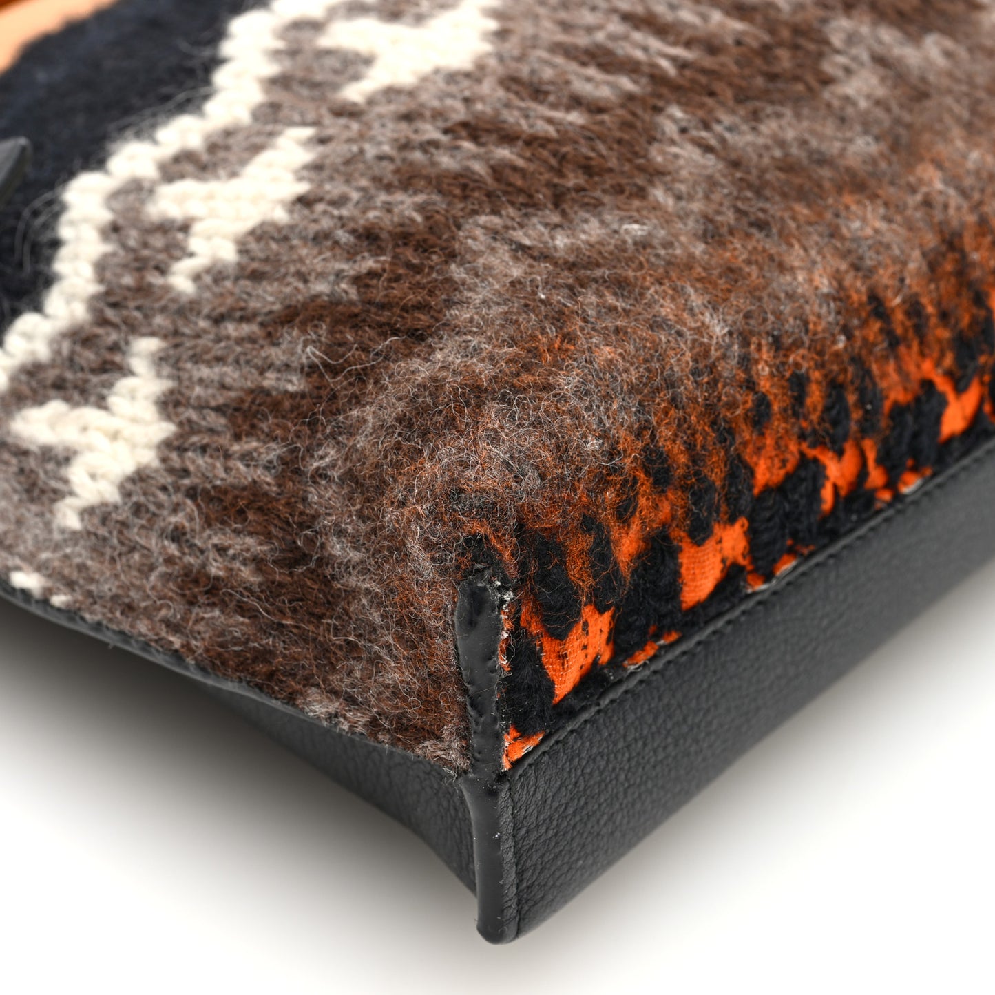 Calfskin Crochet Shoulder Bag