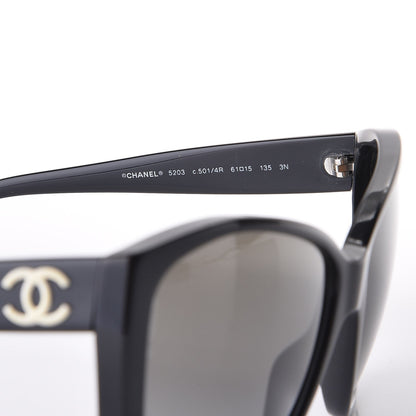 Chanel Acetate CC Sunglasses 5203 Black 7 of 9