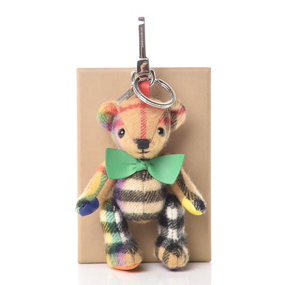 Burberry Cashmere House Check Thomas Bear Bag Charm Multicolor Antique Yellow 5 of 5