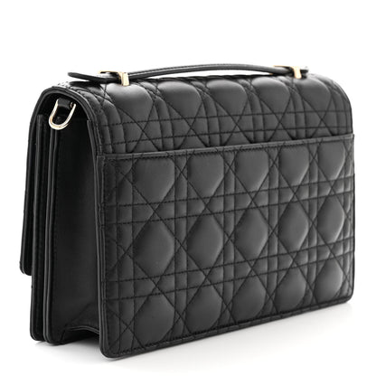 Christian Dior Lambskin Cannage My Dior Top Handle Bag Black 3 of 11