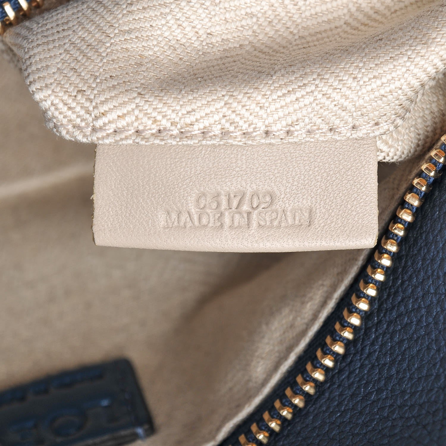 Loewe Grained Calfskin Small Puzzle Shoulder Bag Dark Blue 6 of 7