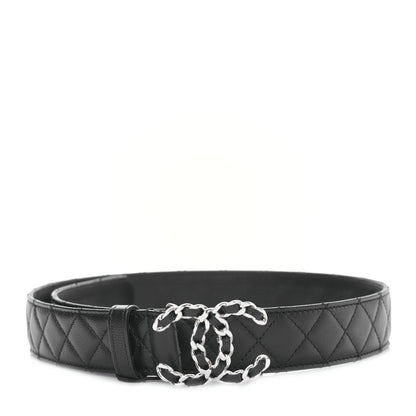 Chanel Caviar Quilted CC Chain Belt 75 30 Black 1 of 5