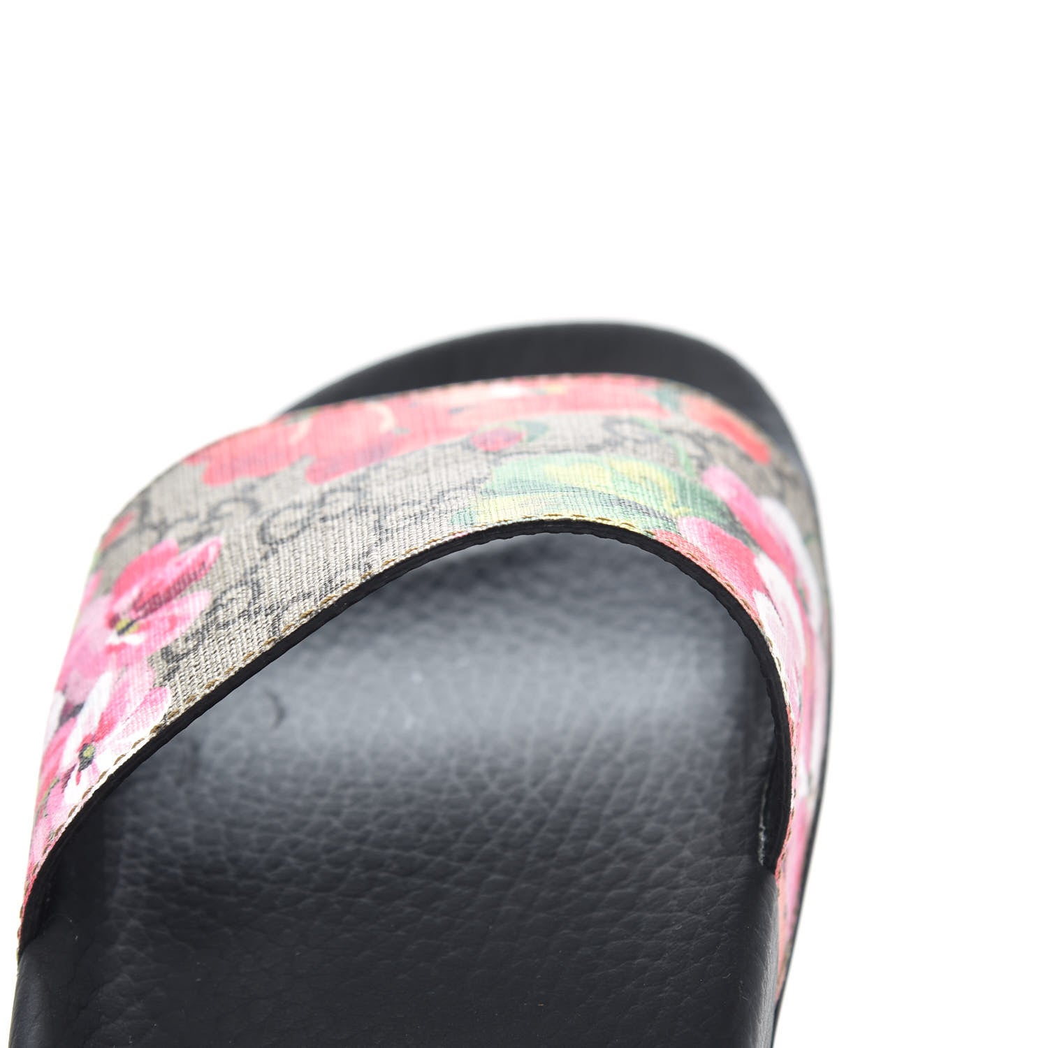 Gucci GG Supreme Monogram Blooms Slide Sandals 39 Beige Multicolor 7 of 8