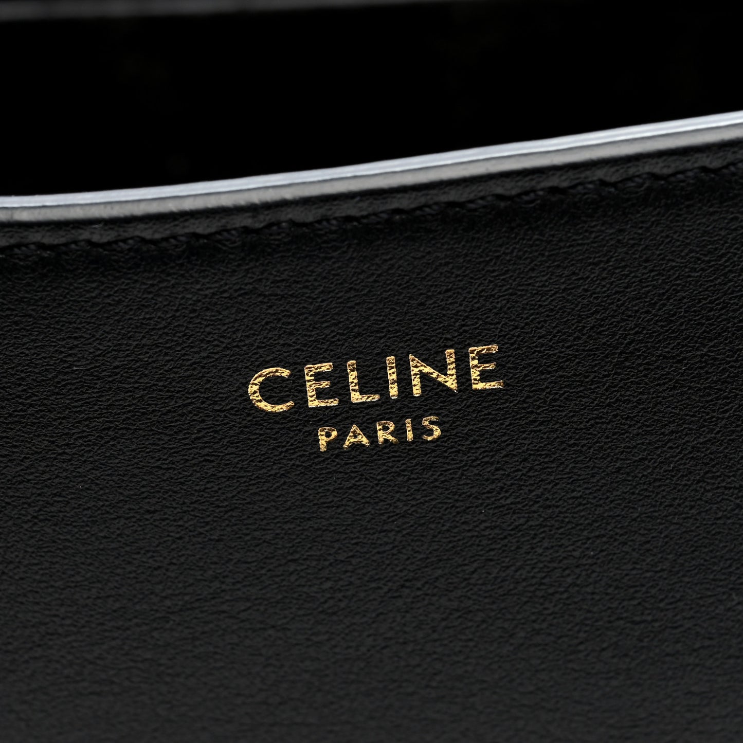 Smooth Calfskin Cuir Triomphe Folco Crossbody Bag Black