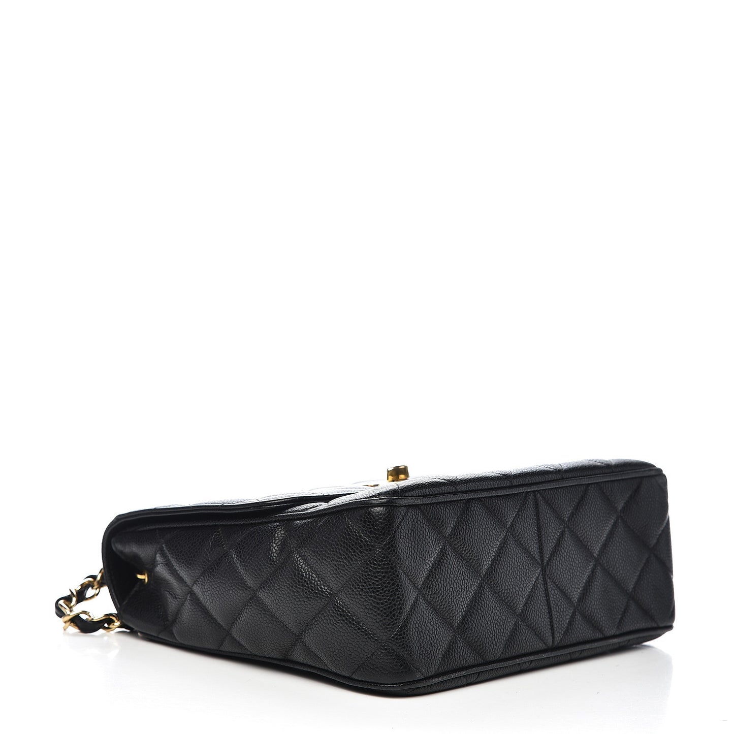 Caviar Quilted Medium Single Flap Black