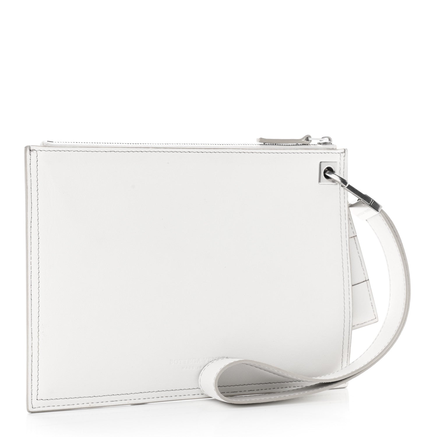 Bottega Veneta Nappa Maxi Intreccio Small Pouch White 2 of 9