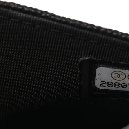 Chanel Caviar Quilted CC Filigree Wallet On Chain WOC Black 9 of 14