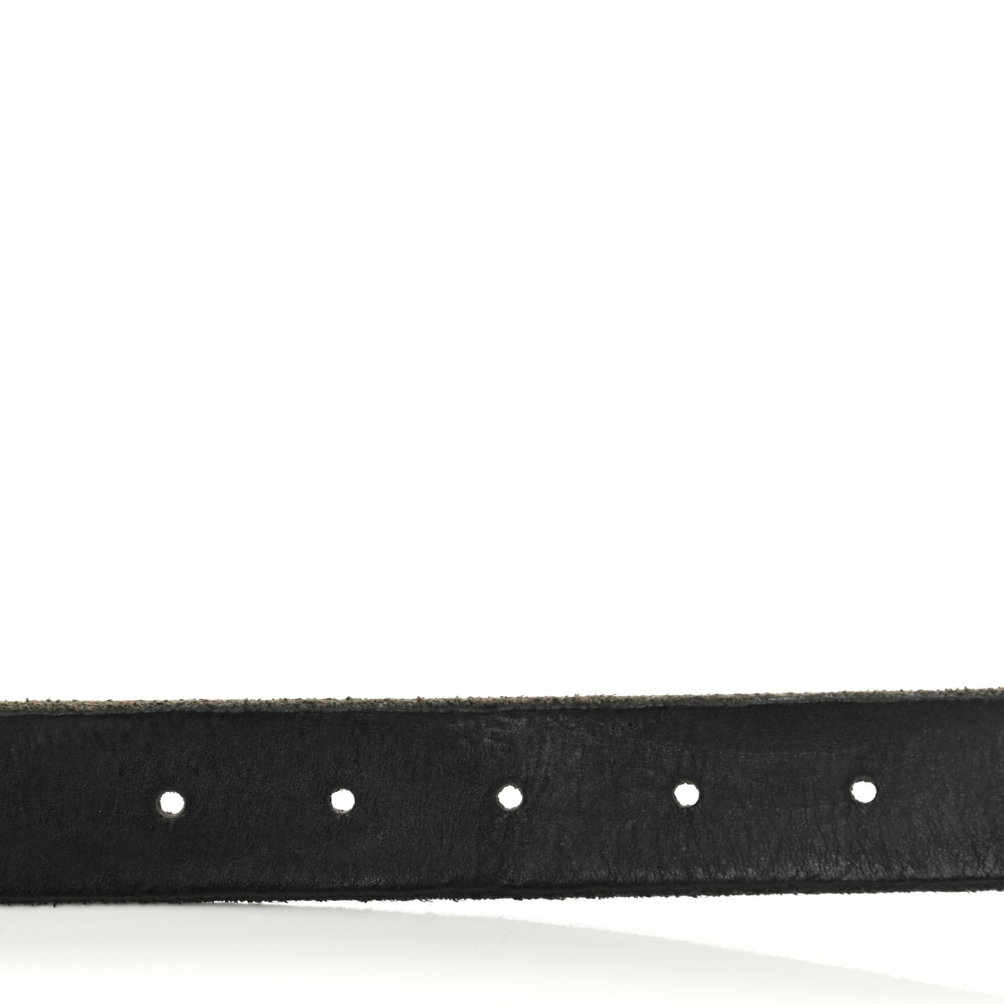 Calfskin Brass Feline Buckle Belt 95 38 Black