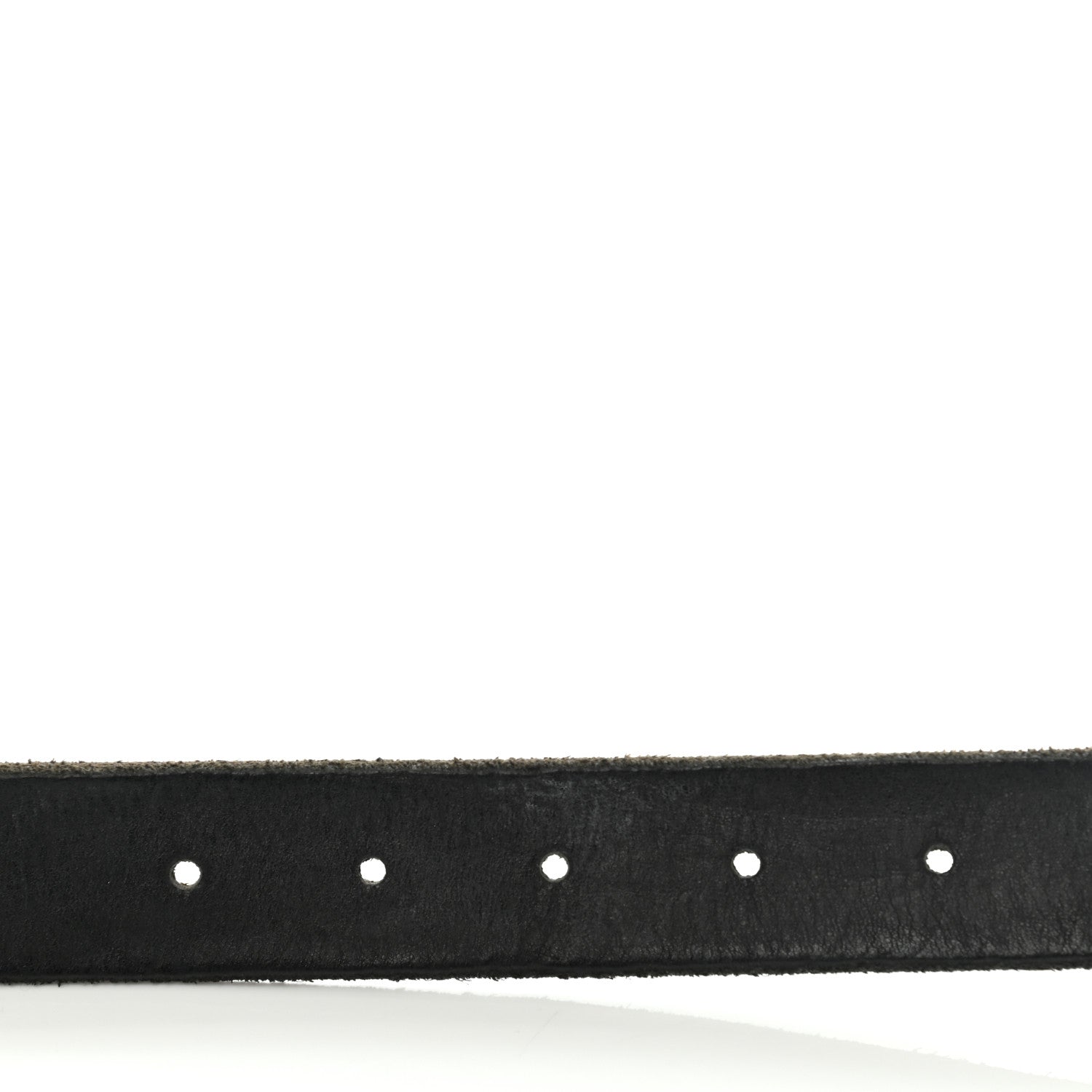 Gucci Calfskin Brass Feline Buckle Belt 95 38 Black 4 of 9
