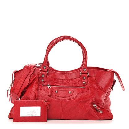 Balenciaga Agneau Arena Giant 12 Silver Hardware Part Time Coquelicot Rouge Coquelicot 1 of 13