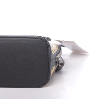 Gucci X SEGA Calfskin GUCCY Stars Mini Dome Shoulder Bag Black Gold 9 of 10