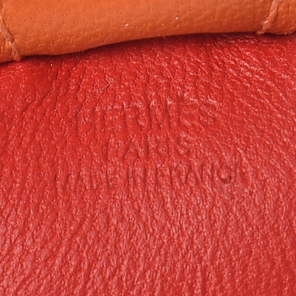 Hermes Milo Lambskin Grigri Rodeo Horse Bag Charm PM Rouge Rose Indien Jaipur Feu 3 of 4