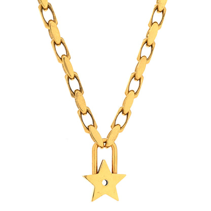 Christian Dior Metal Lucky Star Choker Necklace Aged Gold 1 of 5