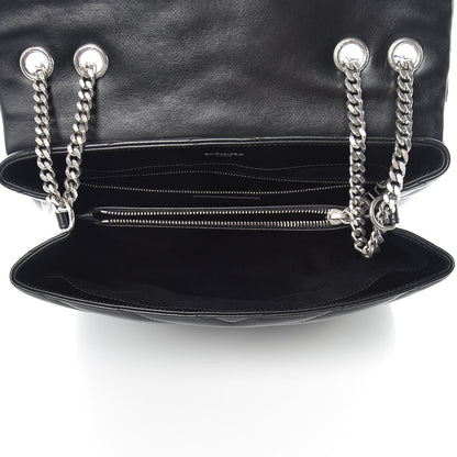 Saint Laurent Calfskin Y Quilted Monogram Medium Loulou Chain Satchel Black 5 of 10