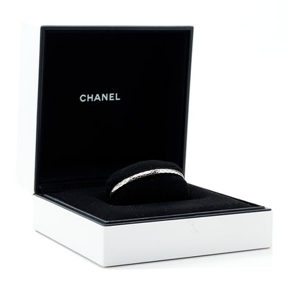 Chanel 18K White Gold Mini Coco Crush Bangle Bracelet S 4 of 4