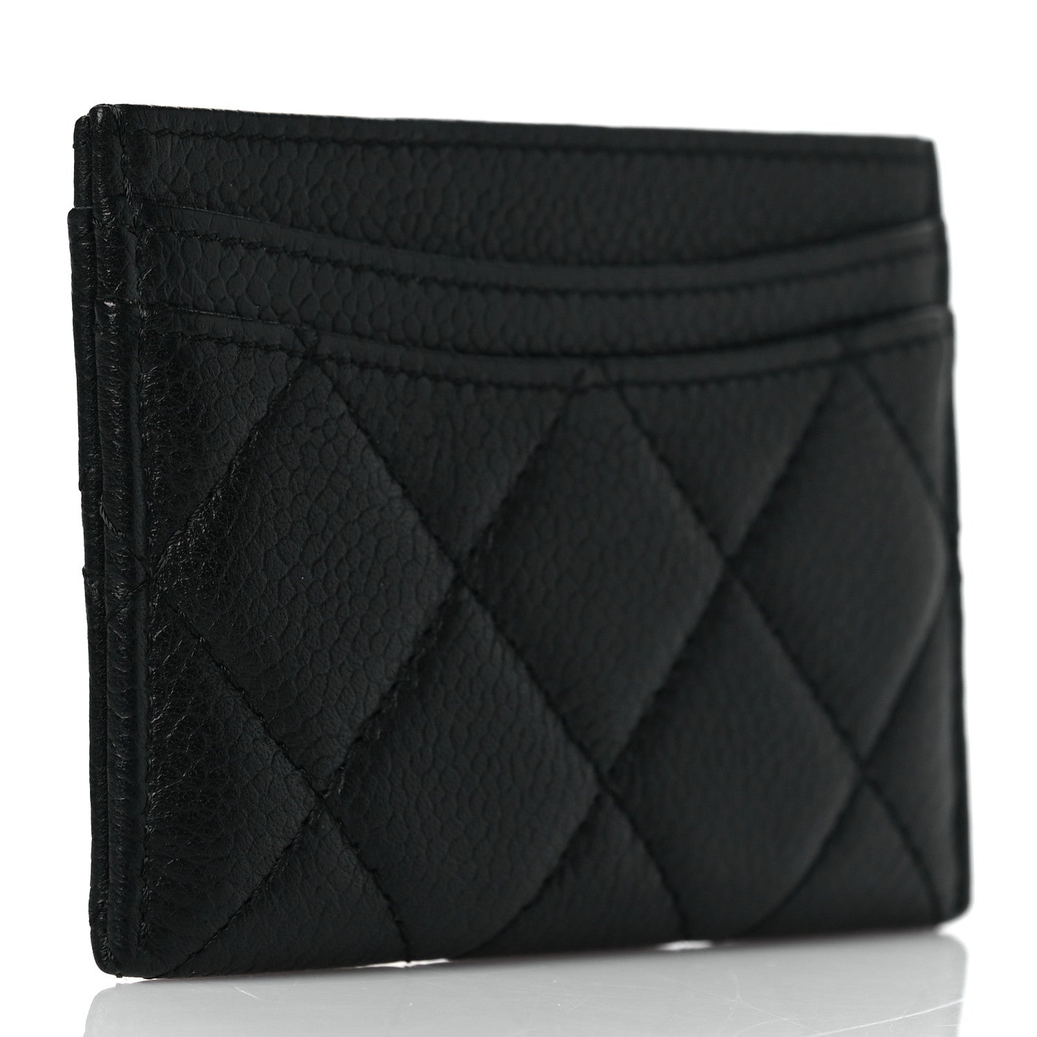 Chanel Caviar Quilted Card Holder Black 3 of 9