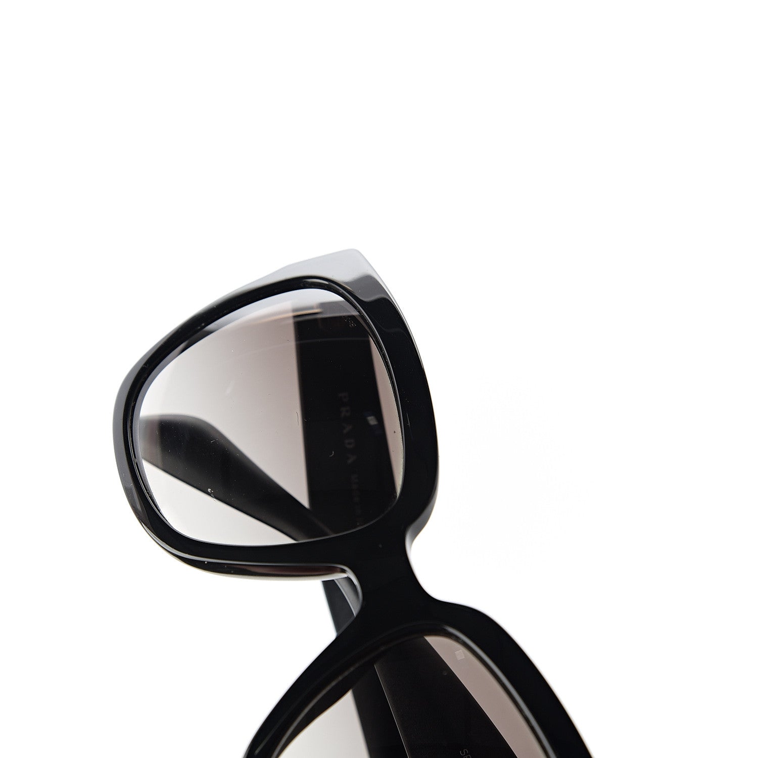 Prada Square Sunglasses SPR 07P Black 11 of 14