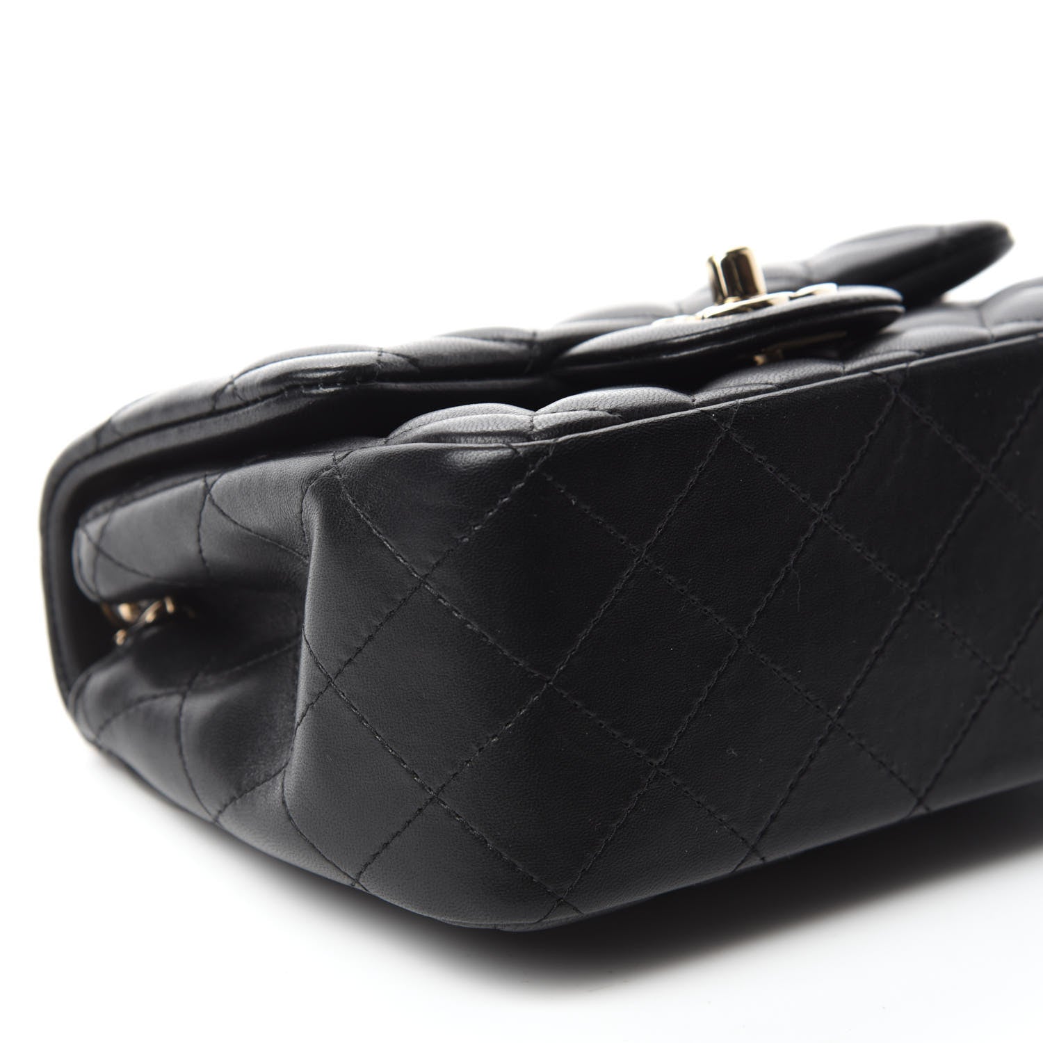 Chanel Lambskin Quilted Mini Square Flap Black 6 of 12