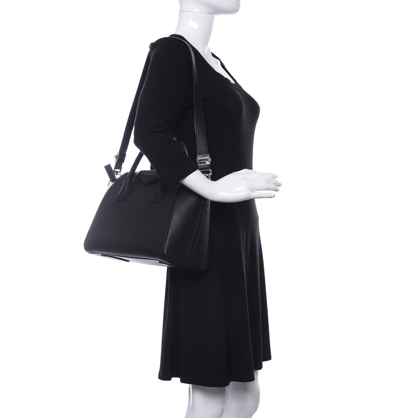 Sugar Goatskin Small Antigona Black