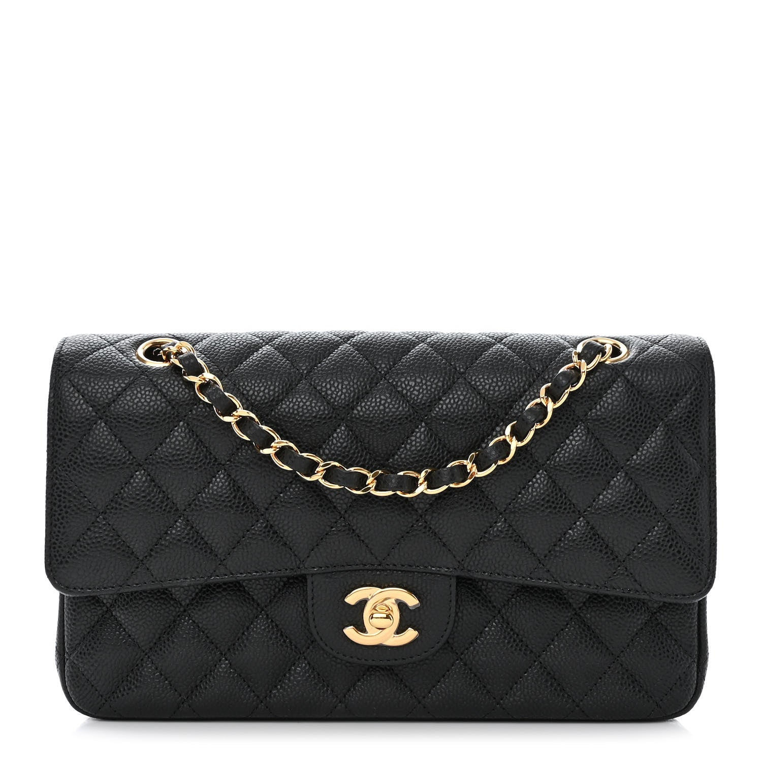 Chanel Caviar Quilted Medium Double Flap Black 1 of 11