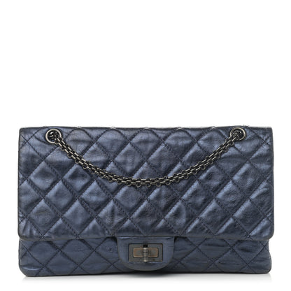 Chanel Aged Calfskin Quilted 2.55 Reissue 227 Flap Marine 1 of 16