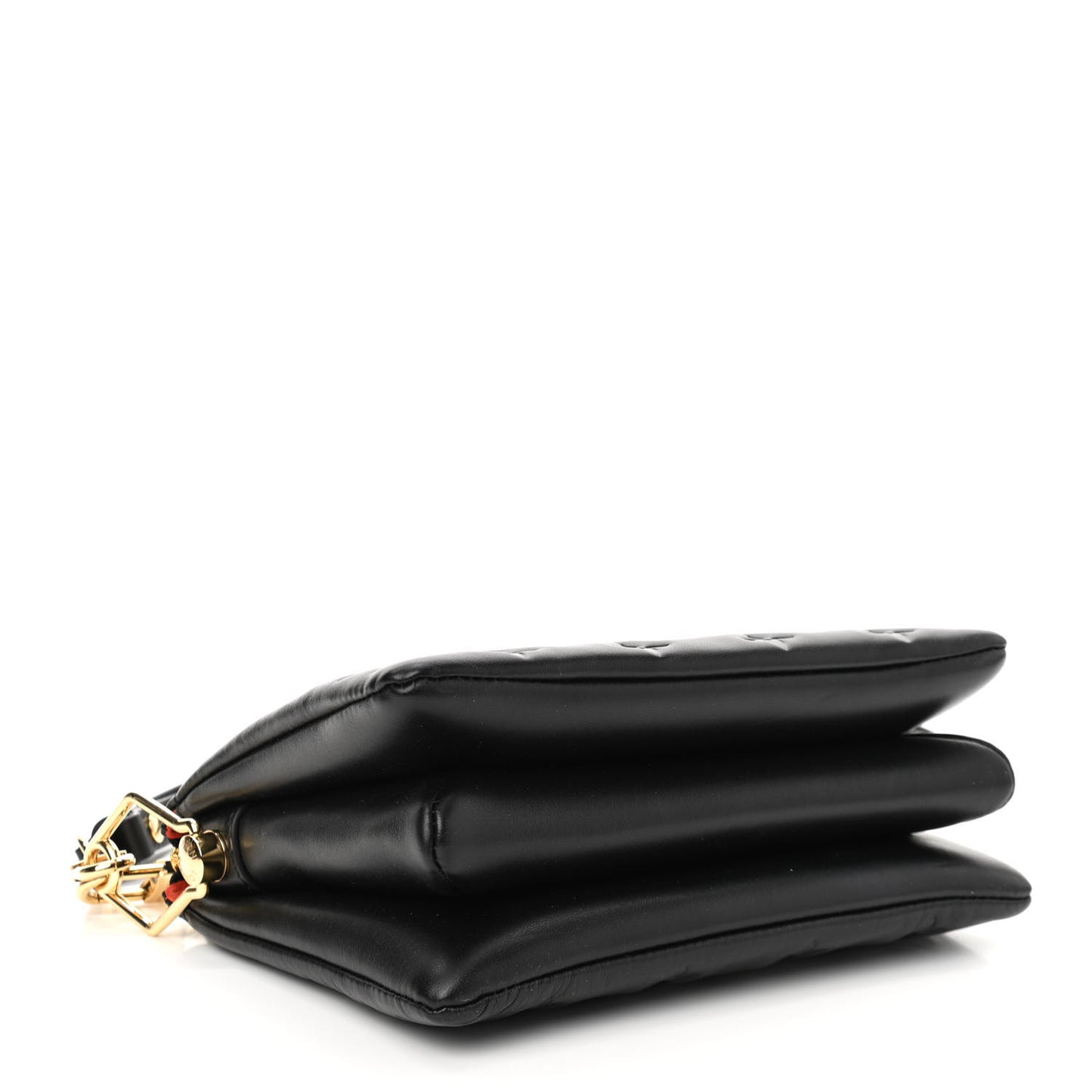 Lambskin Embossed Monogram Coussin BB Black