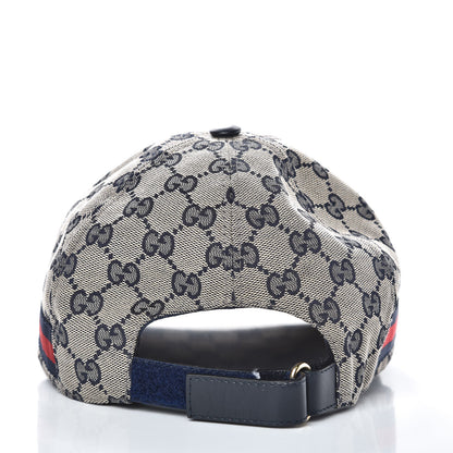 Gucci Monogram Web Baseball Hat M Beige Blue 3 of 7