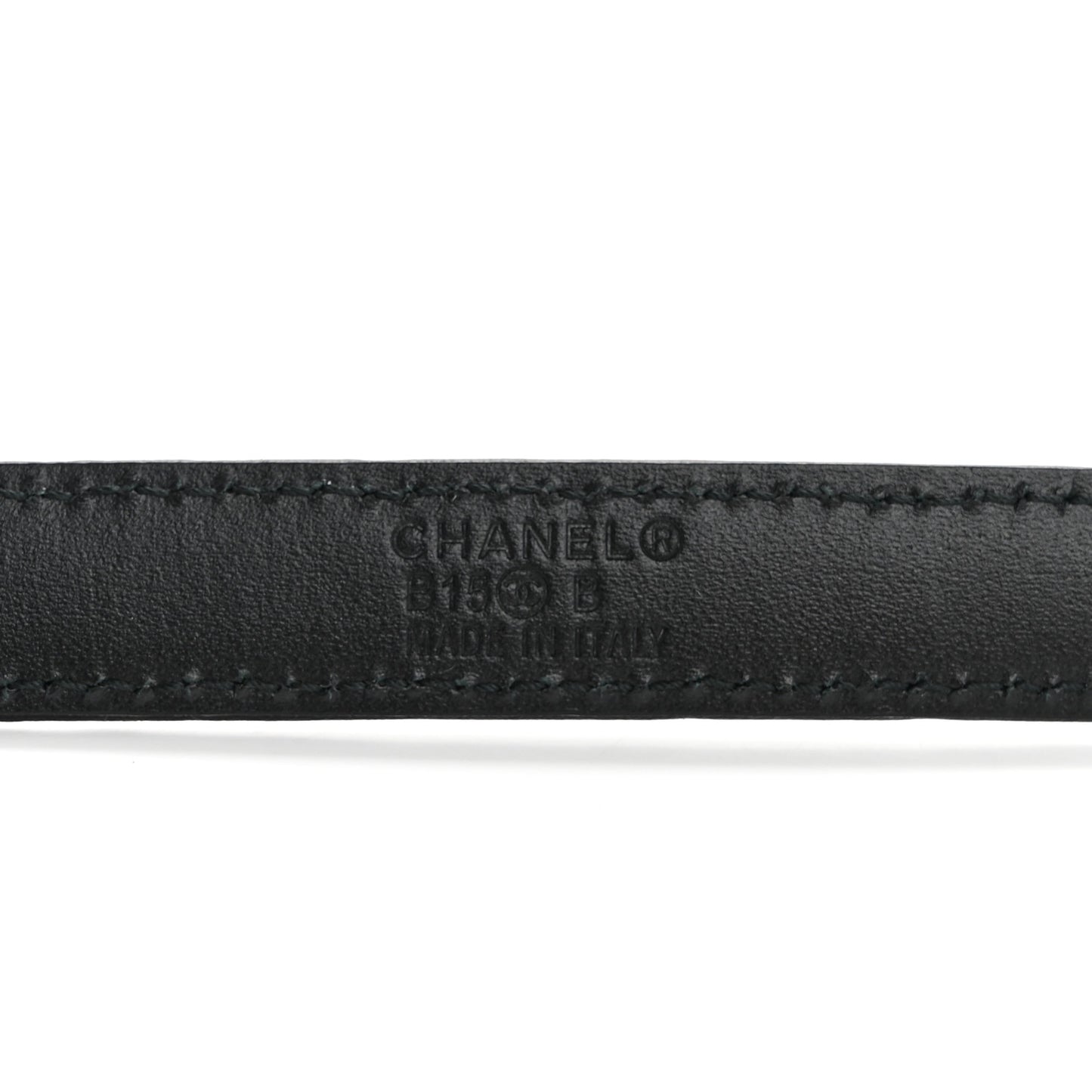 Calfskin Quilted CC Belt 80 32 Black