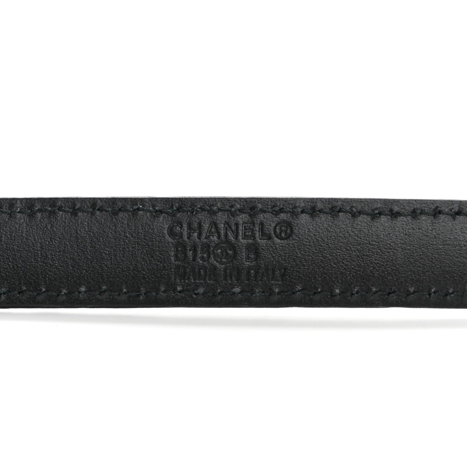 Chanel Calfskin Quilted CC Belt 80 32 Black 5 of 7