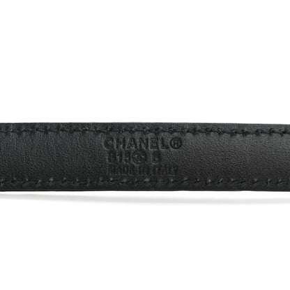 Chanel Calfskin Quilted CC Belt 80 32 Black 5 of 7