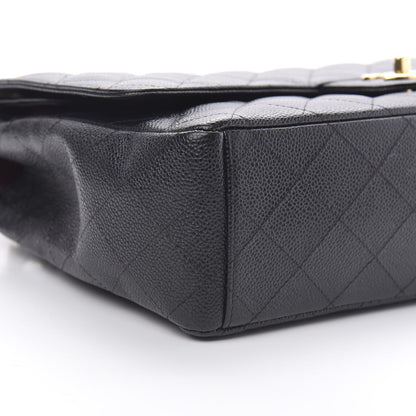 Chanel Caviar Quilted Maxi Double Flap Black 9 of 13