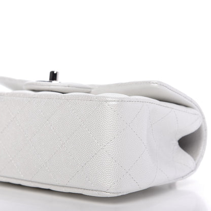 Chanel Iridescent Caviar Quilted Mini Top Handle Rectangular Flap White 7 of 10
