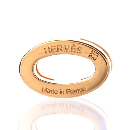 Hermes Lacquered Gold Mini Pop H Pendant Necklace Black 5 of 5