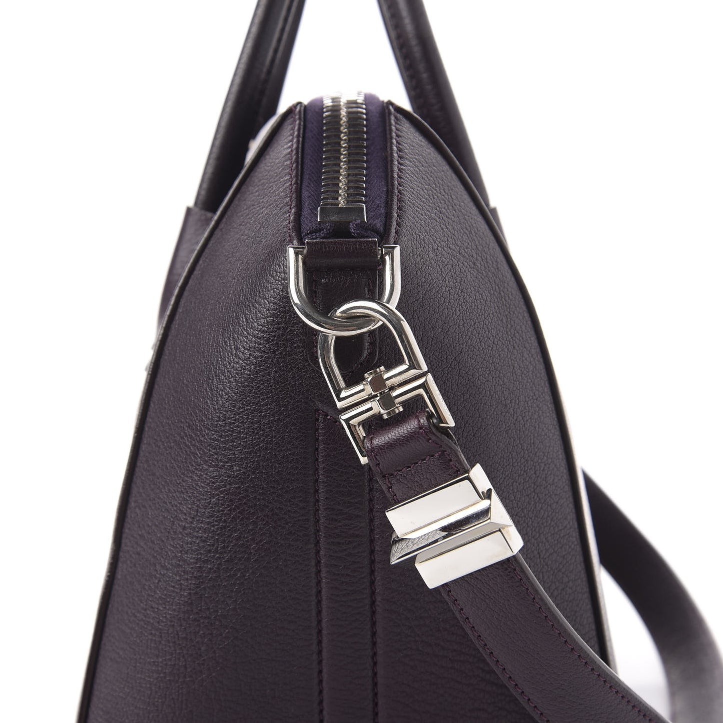 Sugar Goatskin Small Antigona Aubergine