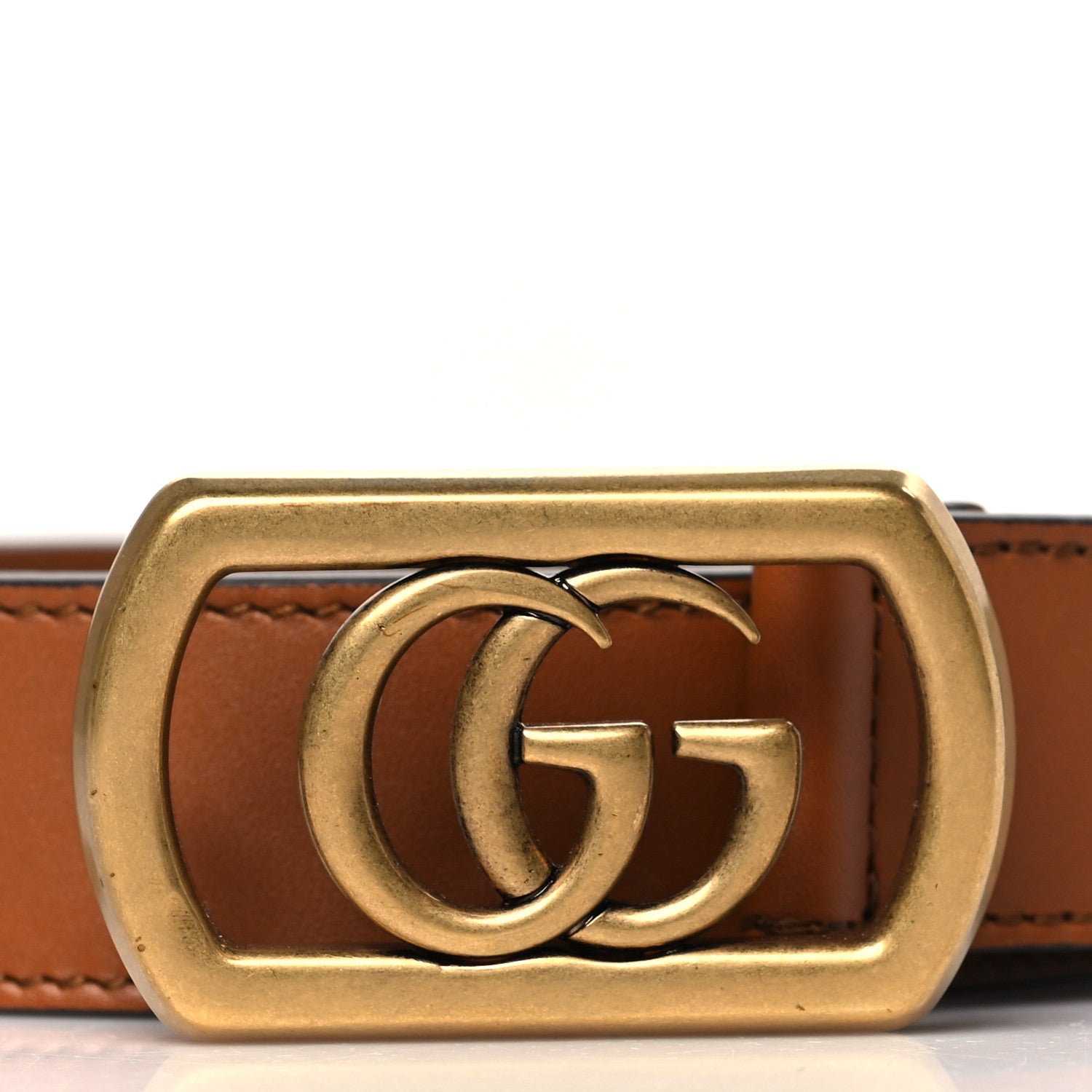 Gucci Calfskin Framed Double G Belt 95 38 Cuir 2 of 5