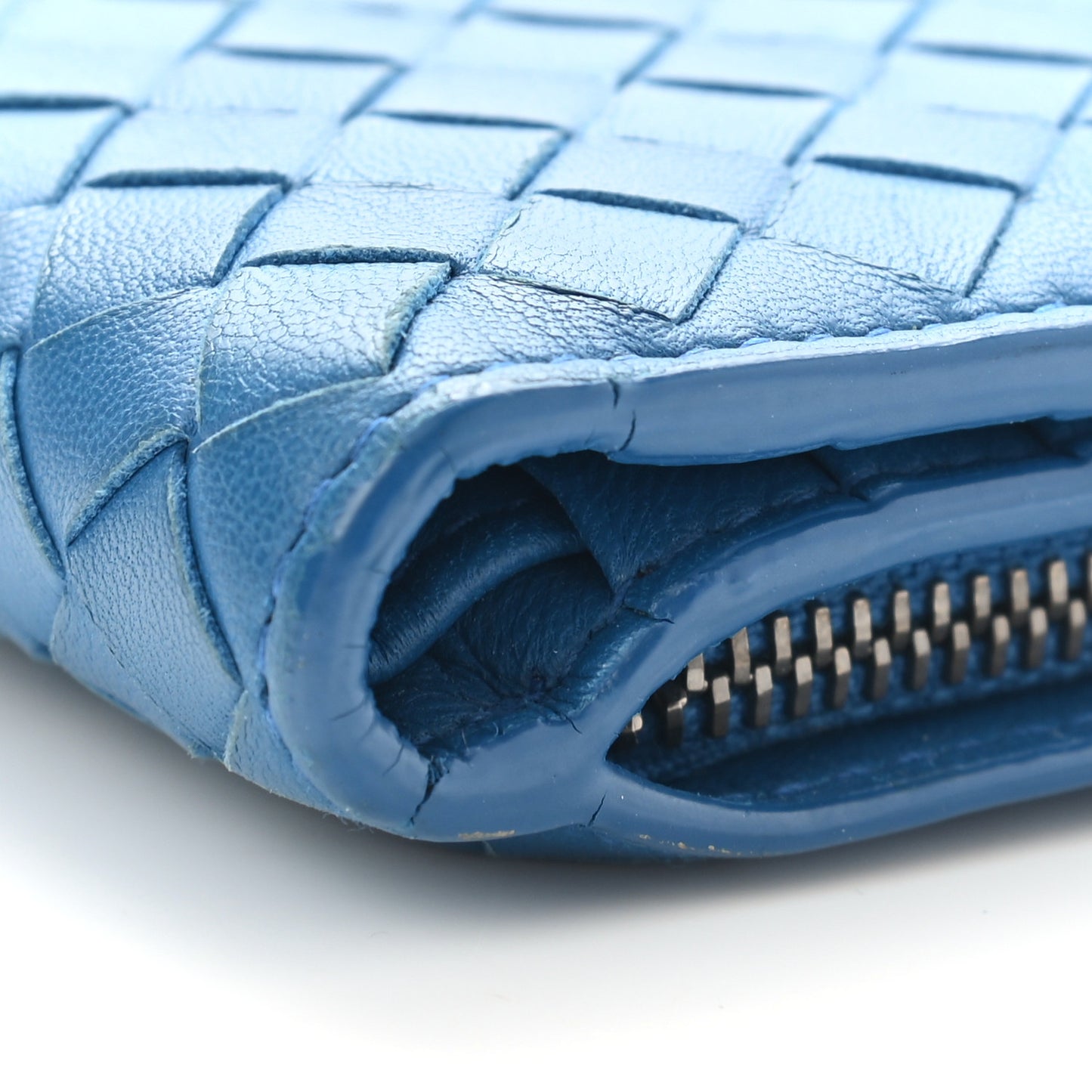 Nappa Intrecciato French Flap Wallet Electrique