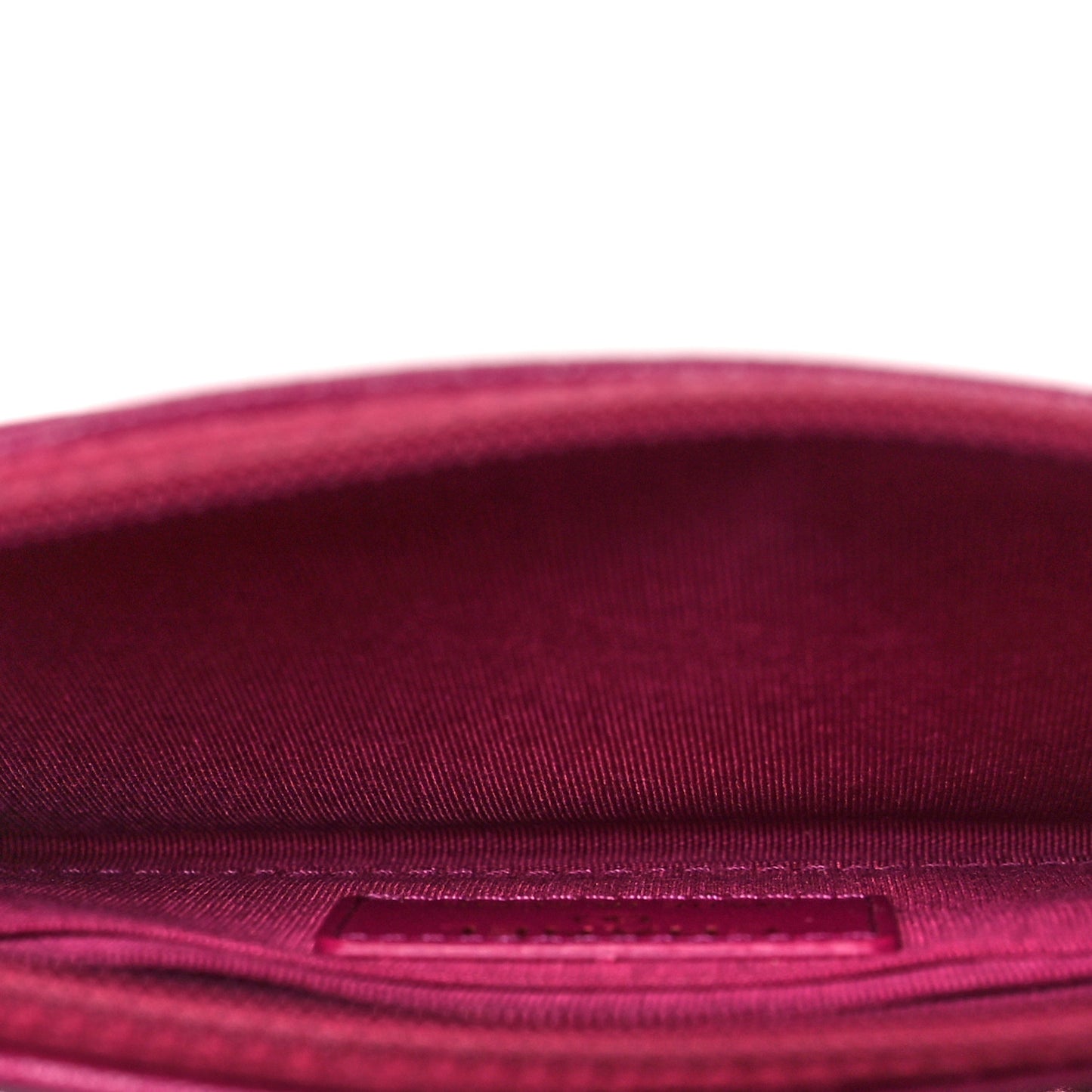 Calfskin Timeless CC Zip Pouch Fuchsia