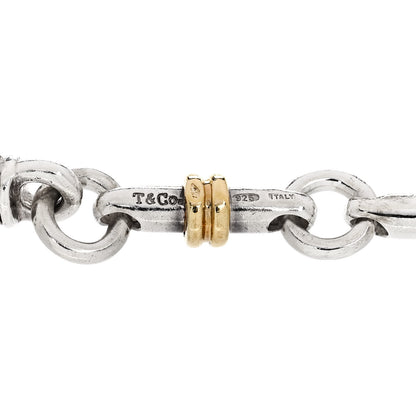 Tiffany Sterling Silver 18K Yellow Gold Bar Link Bracelet 3 of 3