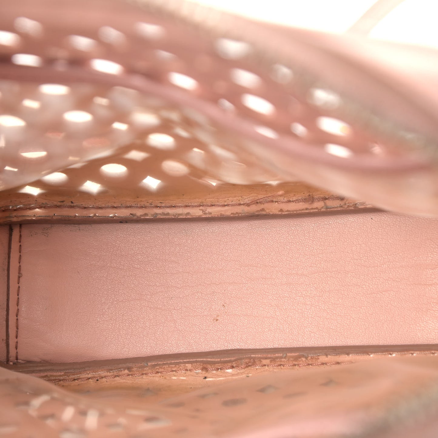 Saffiano Perforated Crossbody Orchidea