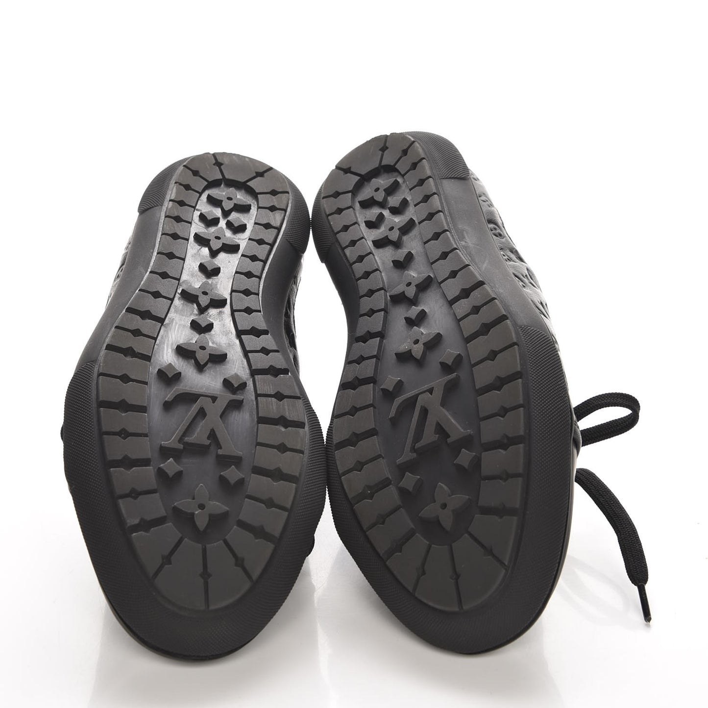 Calfskin Embossed Monogram Toucan Sneakers 38 Black