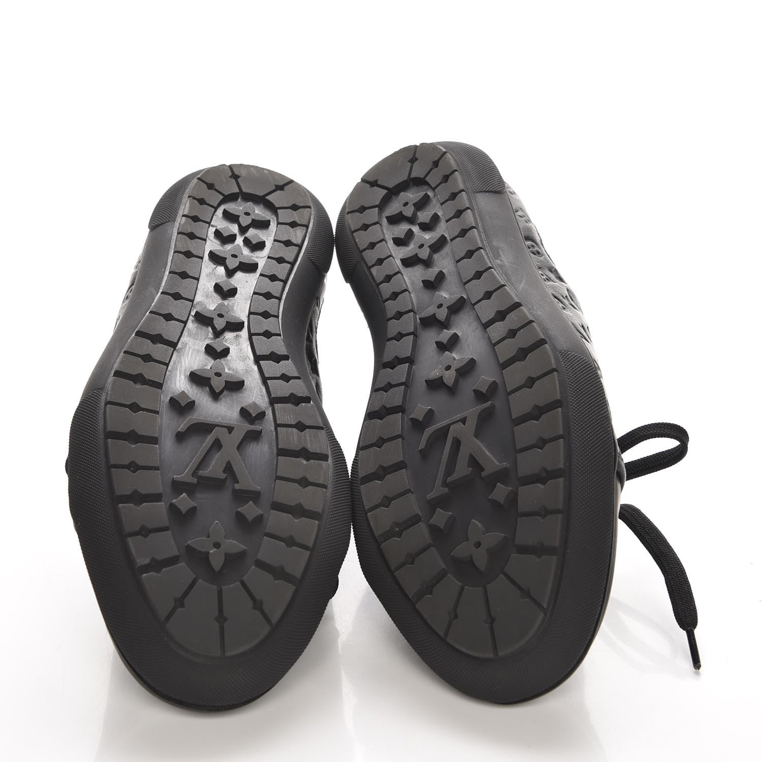 Louis Vuitton Calfskin Embossed Monogram Toucan Sneakers 38 Black 5 of 6